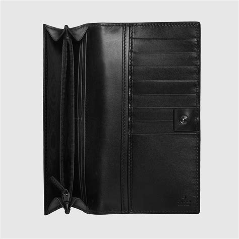 gucci black signature wallet|gucci signature long wallet.